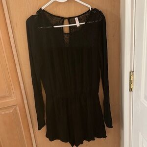 Xhilaration Black Lace Top